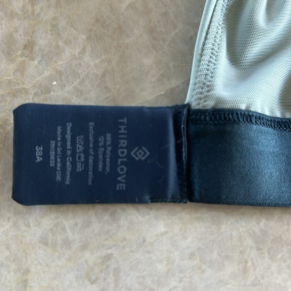 ThirdLove Kinetic Adjustable Sports Bra Blue / Turquoise 38A - Picture 6 of 7